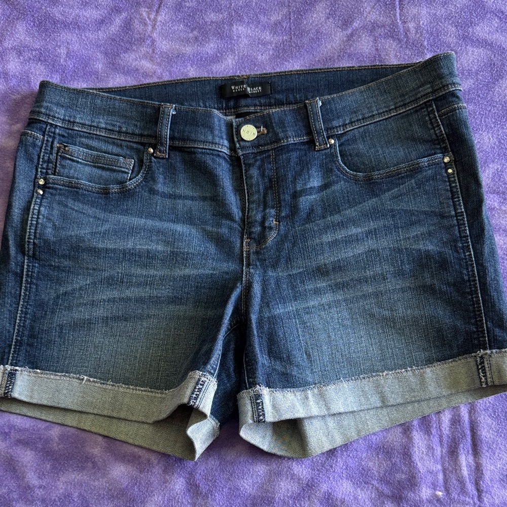 White House Black Market Dark Blue Jean Shorts